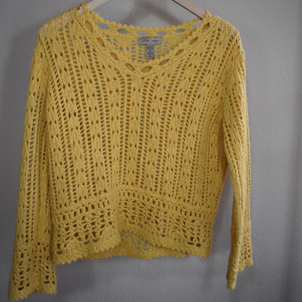 Yellow Knit sweater
